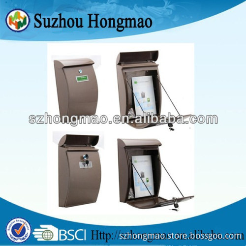 Wall mounted plastic mailboxes